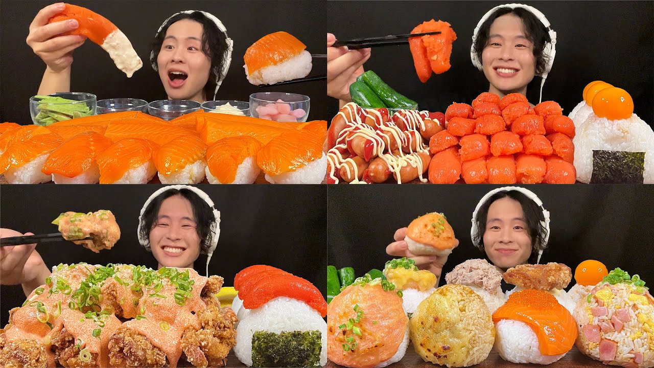 ASMR ご飯系まとめ‼️【咀嚼音/mukbang/Eating Sounds】