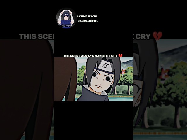 This Scene Always Makes Me Cry 💔 #anime #naruto #narutoshippuden #itachi #izumi #sad #fyp #viral class=