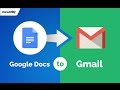 Convert Google Doc to Gmail draft by cloudHQ chrome extension