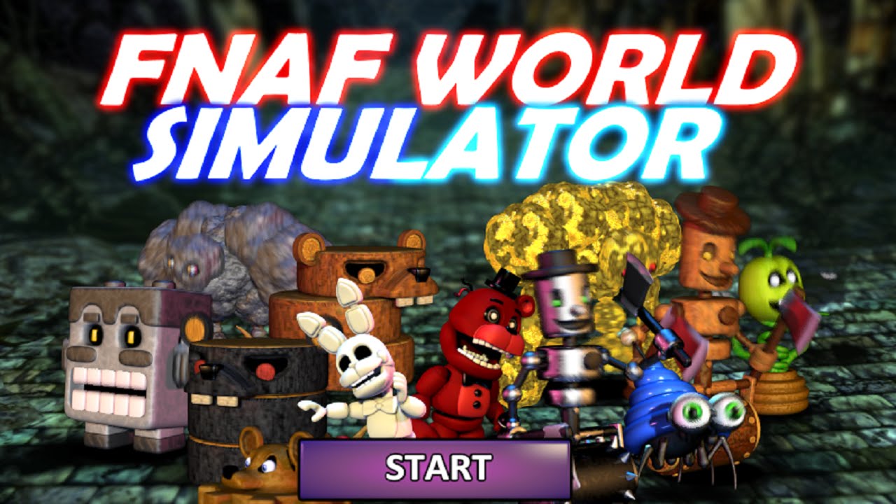 WE GOT ANIMDUDE!!  FNAF World Simulator 