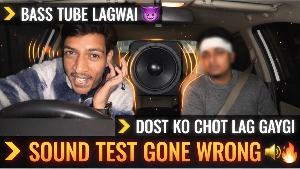 Sound Test Gone Wrong 🥲 Gaadi Main Lag Gyi Basetube | Car Modification Vlog 