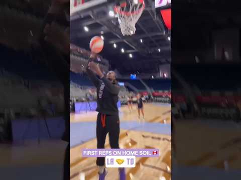 Laeticia Amihere Back Where It All Started π¨π¦π₯π€ #wnba #goldenstatevalkyries #shorts