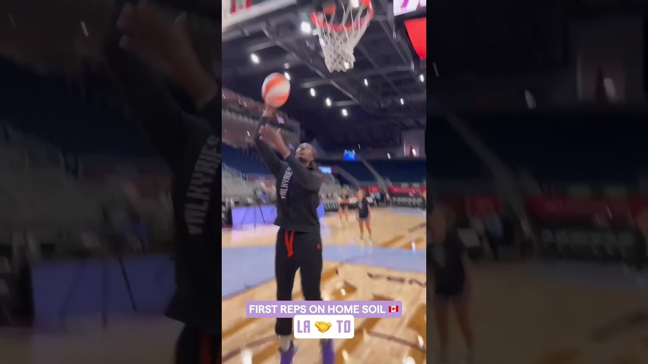 Laeticia Amihere Back Where It All Started 🇨🇦🔥😤 #wnba #goldenstatevalkyries #shorts