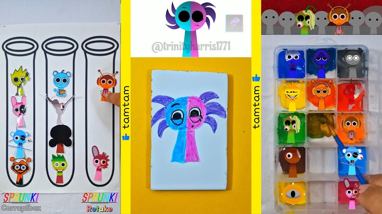 Sprunki 🎵 Challenge Sprunki 🧩 Sprunki Mixing Colors 🌈 DIY 🧠