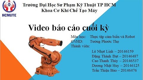 Sensor and robot internship | HCMUTE