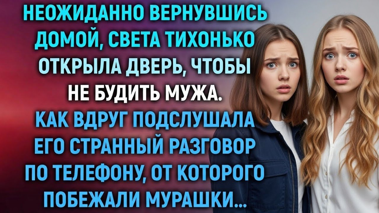 Она вернулась раньше… и услышала то, что не должна была знать