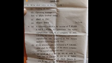 fundamentals of financial management previous year question paper 2021 #hpu #b.com #m.com