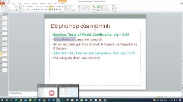 Phân tích hồi quy nhị phân cơ bản binary logistic trên SPSS- Mô hình dạng logit.
