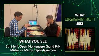 What DIGIGAMMON Sees: Automatic Speedgammon Transcription | Mislav vs. Michy | 5th Merit Montenegro