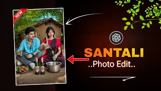Santali Photo Edit with ChatGPT AI 🔥 Village Photo Editing Tutorial 2026 | New AI Photo Edit screenshot 3