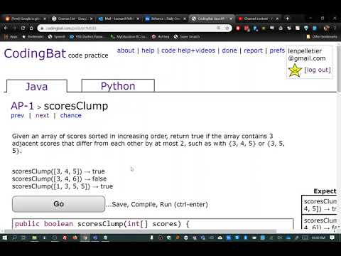 scoresClump AP-1 CodingBat question