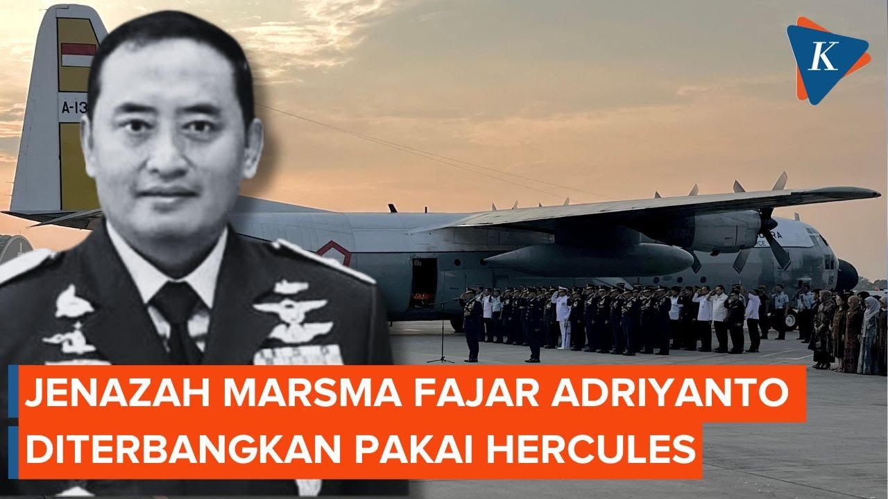 Jenazah Marsma Fajar Adriyanto Diterbangkan Pakai Hercules ke Kampung Halaman