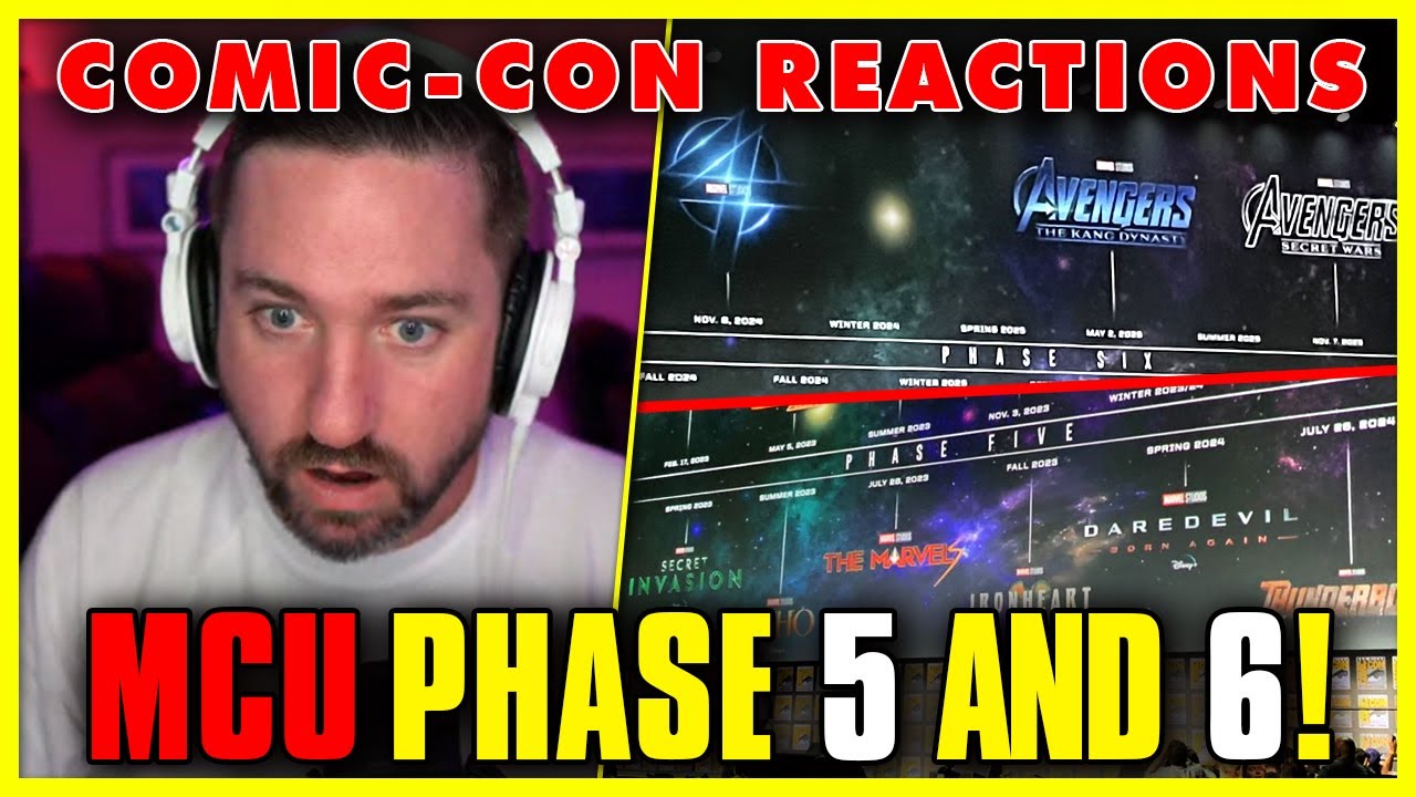 MARVEL PHASE 5 & 6 Announcements Live Reactions - YouTube