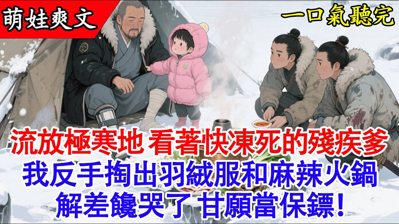 【完結小說】開局流放極寒之地？幸好我有超市空間！別人在雪地啃樹皮，全家圍著火爐吃火鍋！🍲#有聲書 #穿越 #小說 #古言 #萌娃