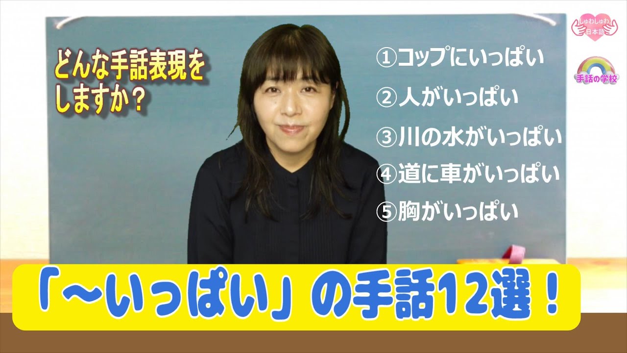 【レベルアップ講座②】～いっぱいの手話表現12選！・じっくり解説・初心者～中級者向け・手話の学校