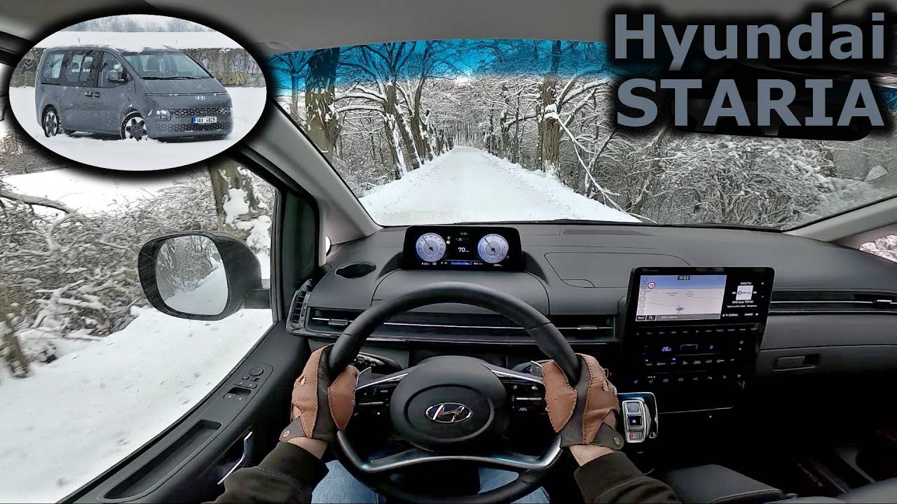 2023 Hyundai Staria HTRAC | winter & snow POV test drive