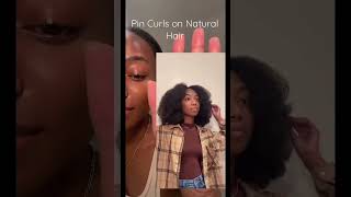 Pin Curl Tutorial on Natural Blown out hair Pin Curl Tutorial on Natural Blown out hair