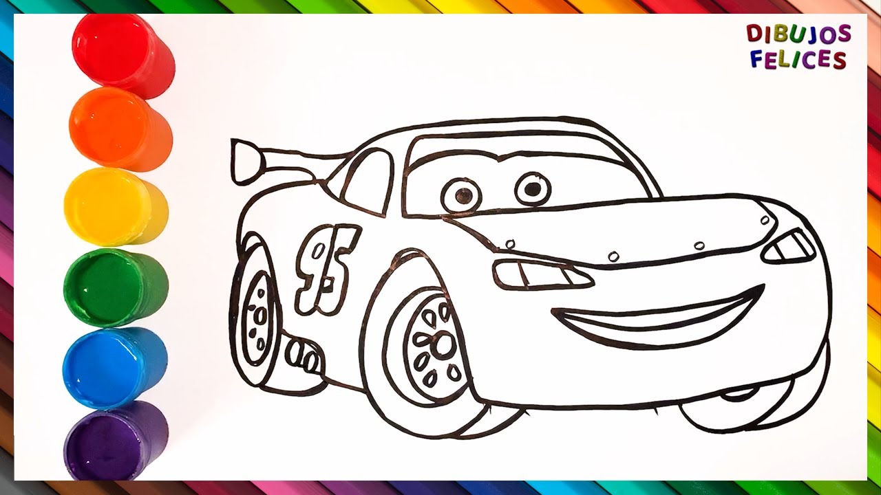 Cómo Dibujar y Colorear a Rayo de los Cars 3 Disney ⚡🏎️ Dibujos Para Niños  - Learn Colors - thptnganamst.edu.vn