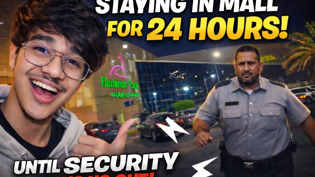 Stay 24 hour in the mall🤣.Until the security 🦶🏻 kick us.(Police walon na Nikal Dia hamain😭)