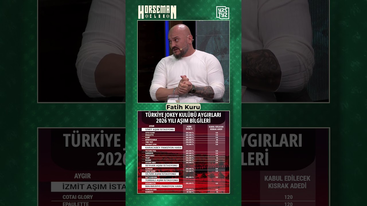 Fatih Kuru : “Bu sene açısından aşım fiyatların biraz yüksek buldum.” Horseman Club 8. Bölüm
