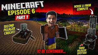 Minecraft Episode 6 Part 1 | Completed My House &amp; Farm + Caught a Pillager! (Chill Gameplay)