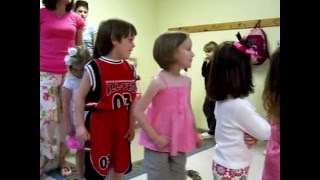 JESSE SINGS IN PRESCHOOL CHOIR AT SBC ---ANTS GO MARCHING