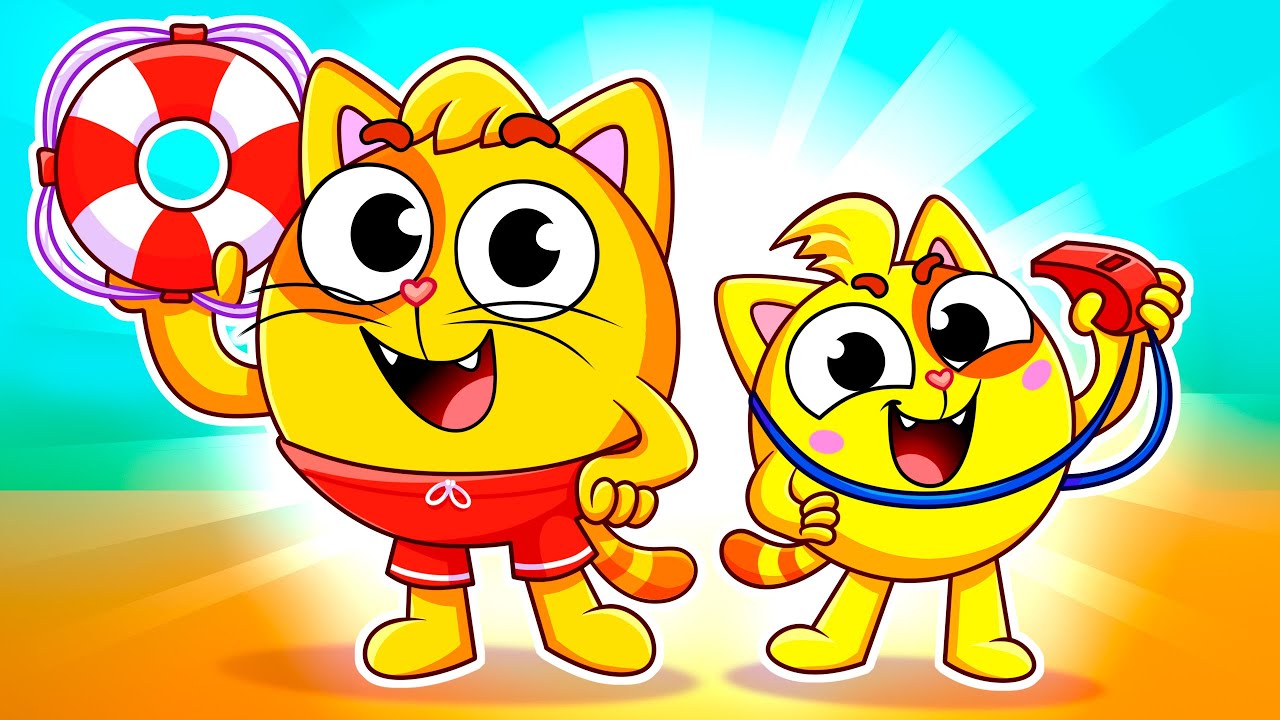 🛟My Daddy the Lifeguard! 🏖️ Safety in The Pool 🌊Kids Songs 💦by Baby Zoo TV