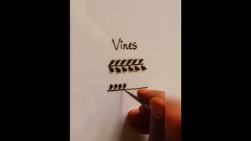 Vines / Henna basic elements #henna #vines #tutorial