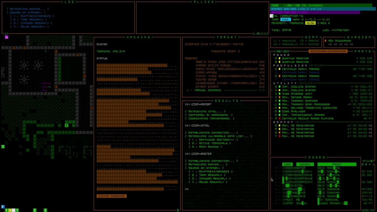 Cogmind: KI Gun Tread Build part 2
