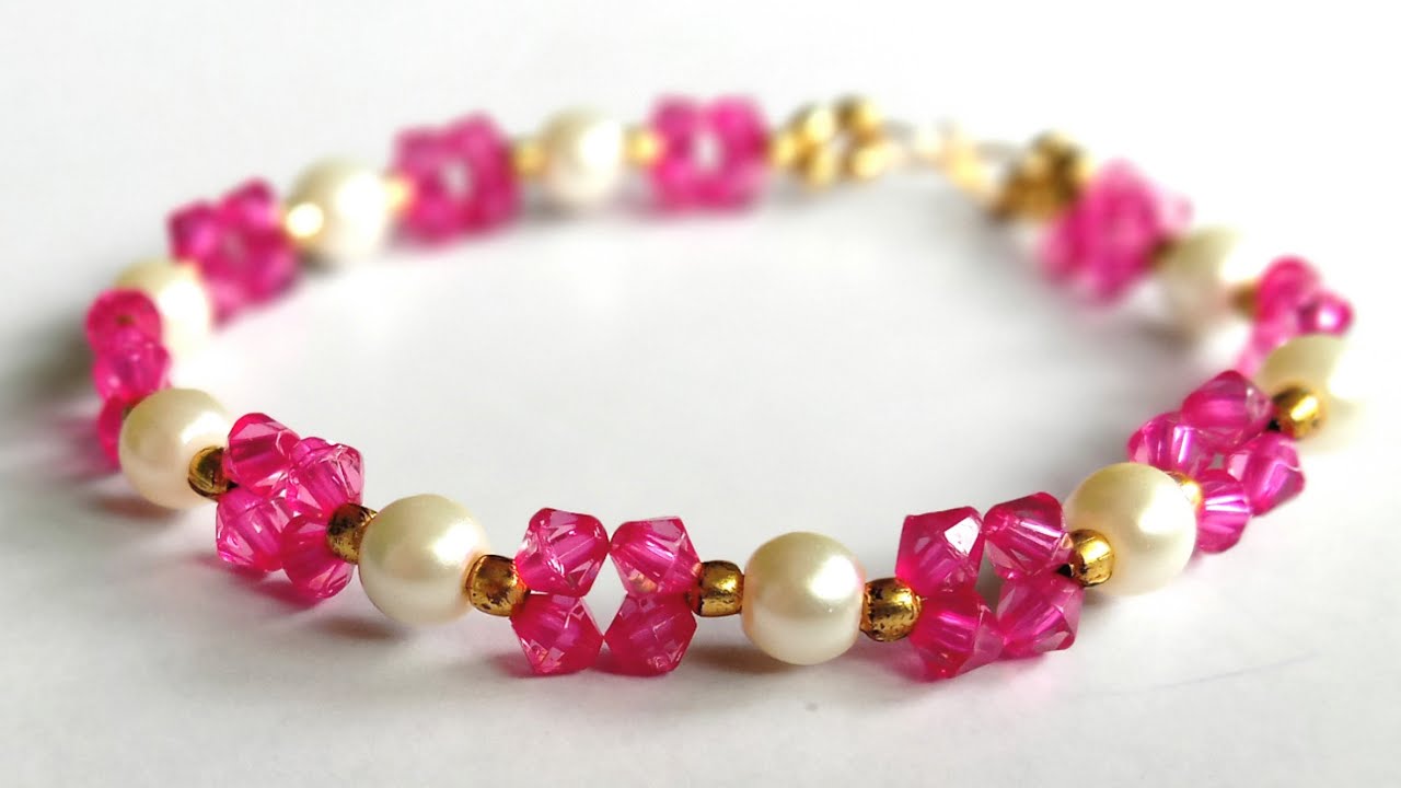 Beaded Bracelet Tutorial - Step by Step (For Beginners) - YouTube