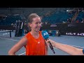 Nikola Bartunkova On-Court Interview | Australian Open 2026 First Round