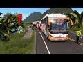 BUS TITANIUM ECUADOR ACCIDENTE DE BUS ALTA VELOCIDAD CHONE SANTO DOMINGO | American Truck Simulator