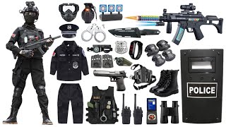 Special Police Weapons Toy set UnboxingM416 guns, S686 shotgun, Gas mask, Glock pistol, Dagger