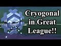 Cryogonal in great league  pokemon go pvp