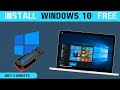 How to install windows 10 from USB | windows 10 kaise install kare| Using USB drive windows install