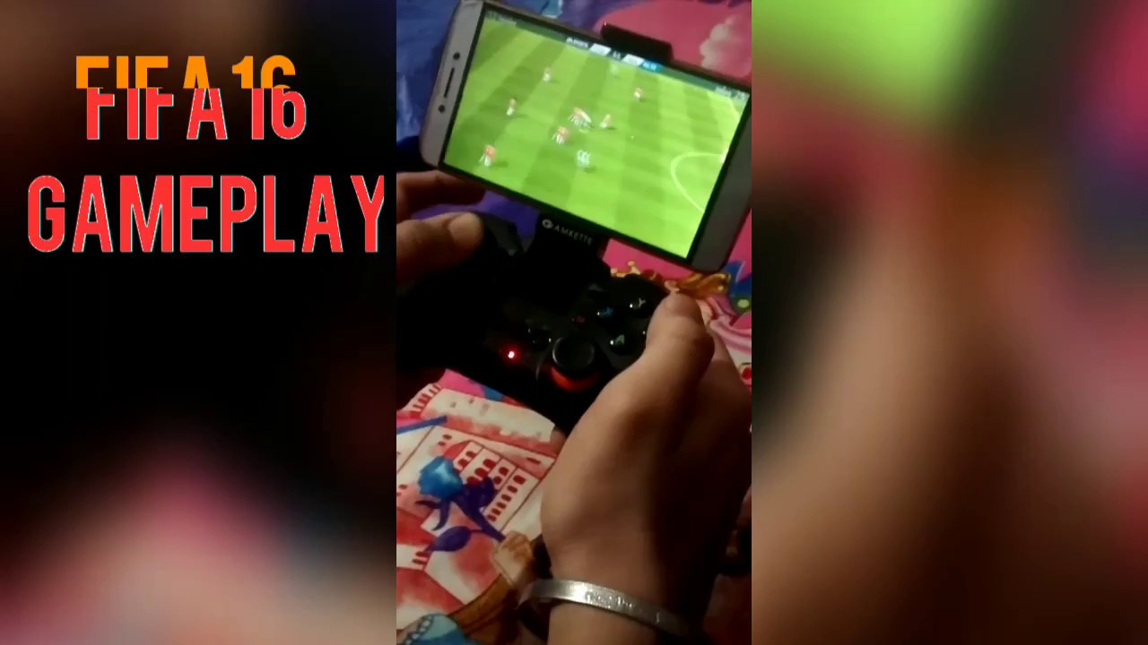 Fifa 16 mobile gameplay with amkette evo pro 2 gamepad