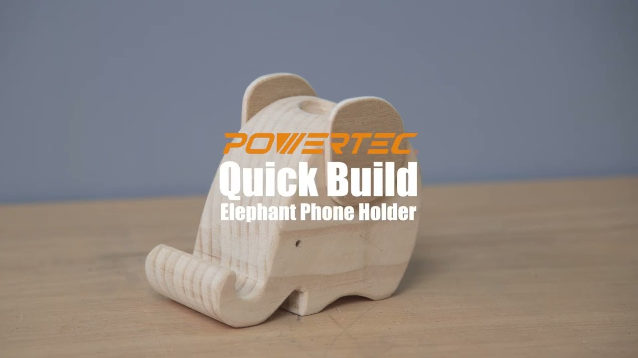 Woodworking Project: DIY Phone Holder | POWERTEC Woodworking Tools 