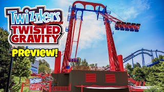 WORLDS TALLEST SCREAMING SWING Twizzlers Twisted Gravity at Hersheypark Preview!