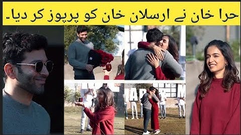 Hira Khan proposes to Arslan Khan full video
