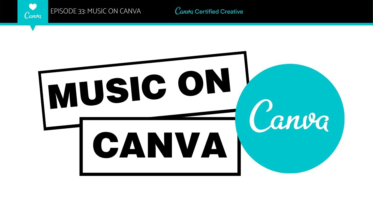 canva presentation with music