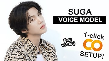 Suga BTS AI Voice Model   RVC 1 CLICK Google Colab Setup