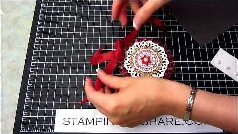 Delicate Doilies Designer Rosette Christmas Ornament