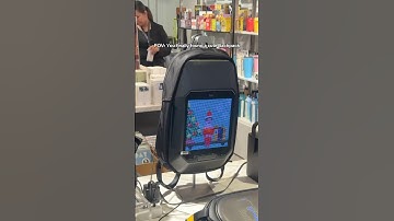 Omg the smart LED backpack is so cool! 🤩 #led #smartled #backpack #bag #tech #gadget #smartbag #fyp