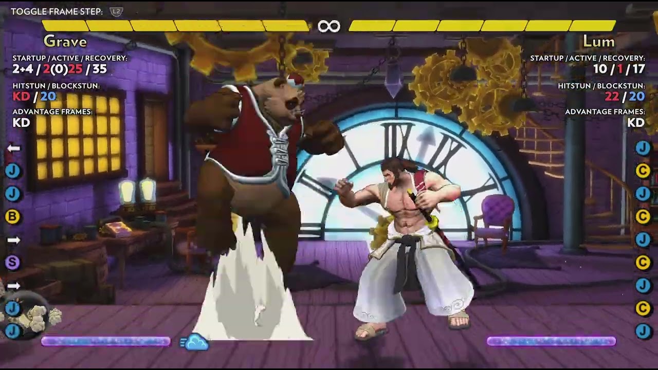 Fantasy Strike - Grave 4 DMG Combo