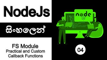 🔥 NODE JS | COMPLETE TUTORIAL - Part 04 | SINHALA | FS Module Practical | AUK Learning Center