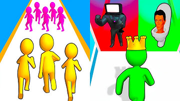 Join Clash 3D vs Giant Rush! 🌀🎯 Max Level Gameplay Walkthrough Android iOS Update Z6Q1