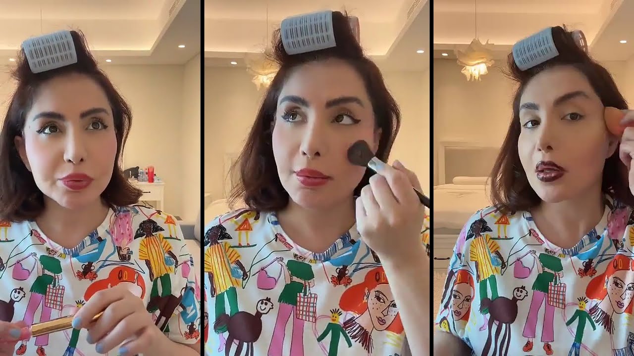 شيماء علي بناتها حنين وزينة ما خلّوها تجهز نفسها 😅❤️