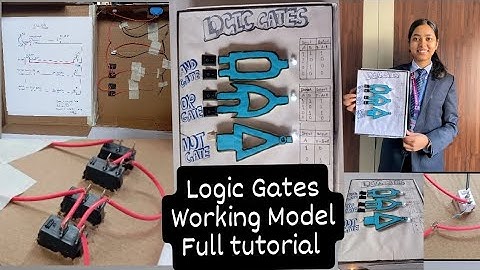 Logic Gates working model for grade 11 computer project ||  Science stream || VS Niketan College ||