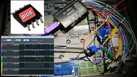 Analysing BIOS Chip using an Logic Analyzer Charger In & Turn On Capture Data Saleae SPI 8 Pin HP