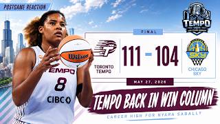 Toronto Tempo Beat Chicago Sky 111-104 Behind CAREER HIGH From Nyara Sabally!